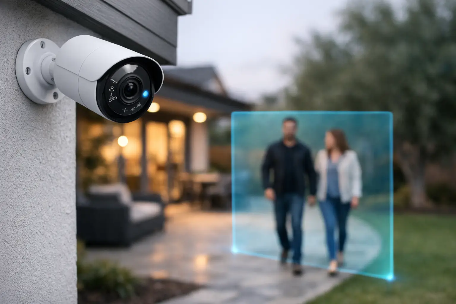 Cámara exterior con detección de personas