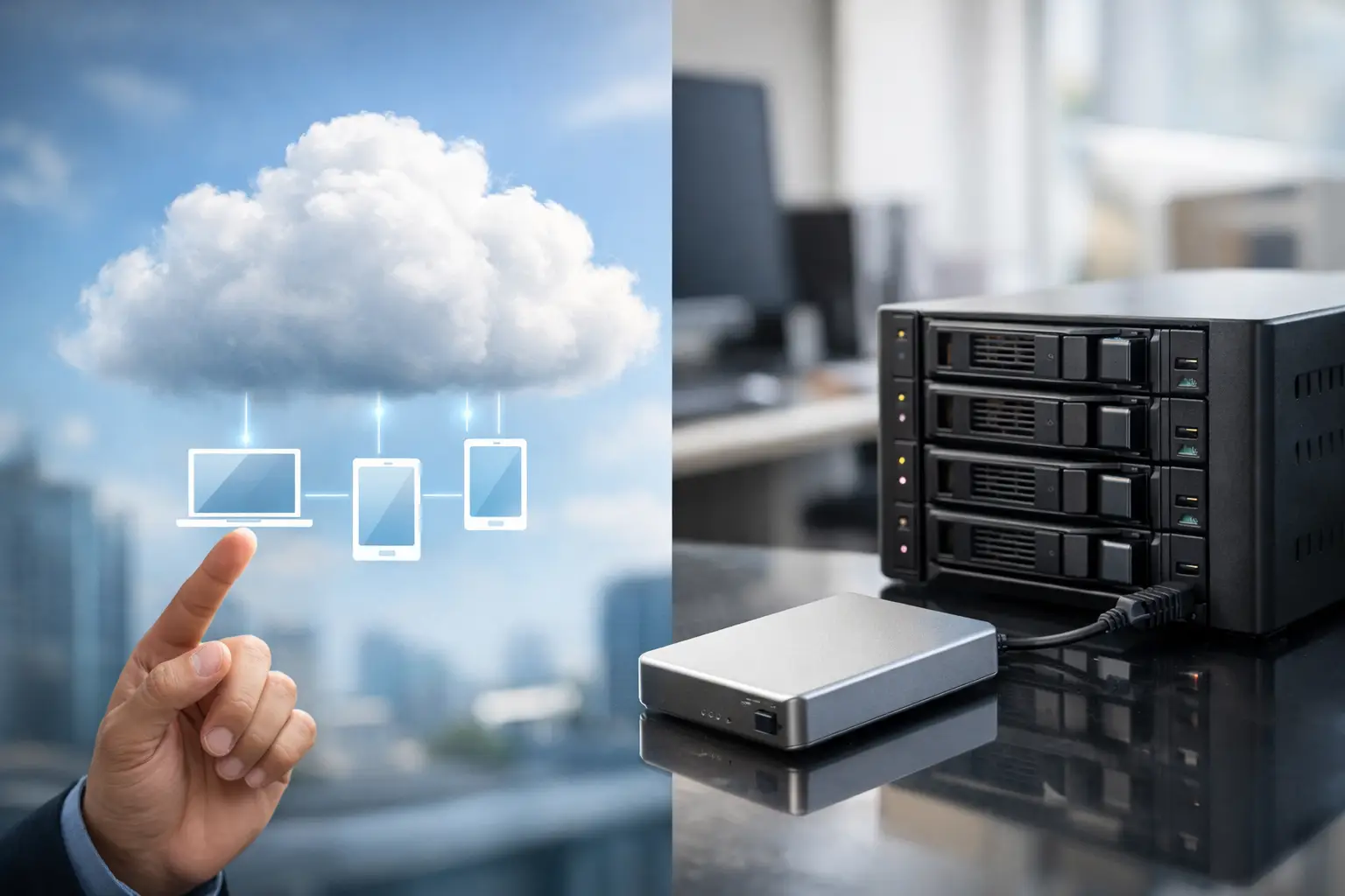¿Es mejor nube o almacenamiento local?