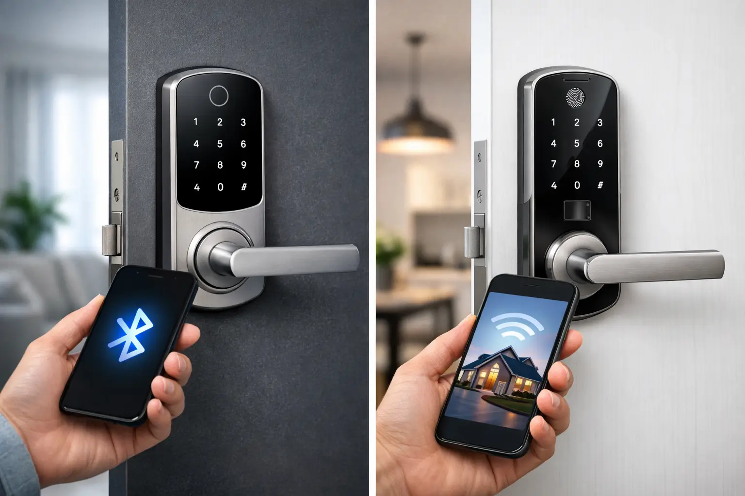 Cerradura Bluetooth versus WiFi: ¿cuál conviene?