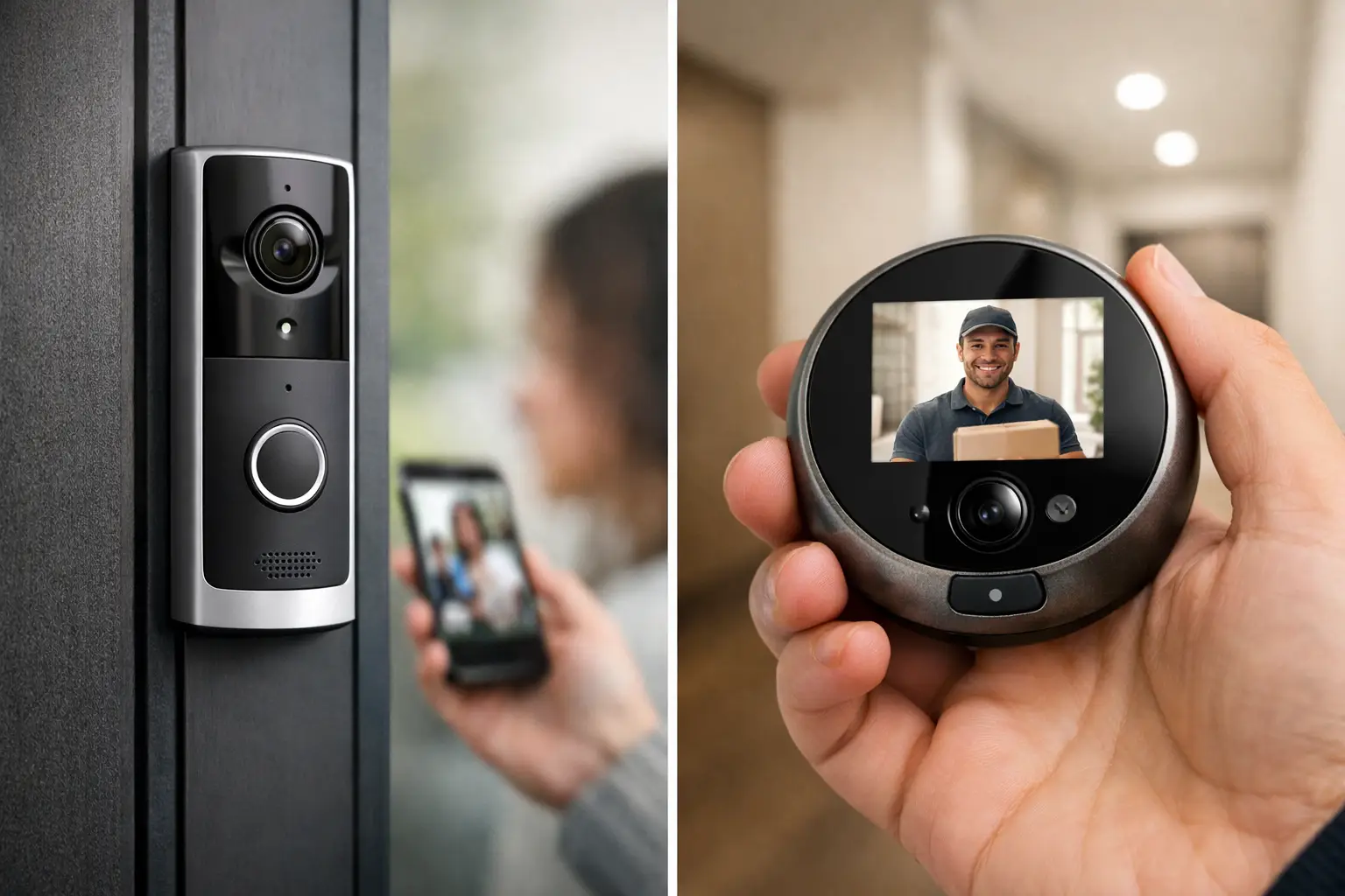 Videoportero wifi vs mirilla inteligente: cuál conviene