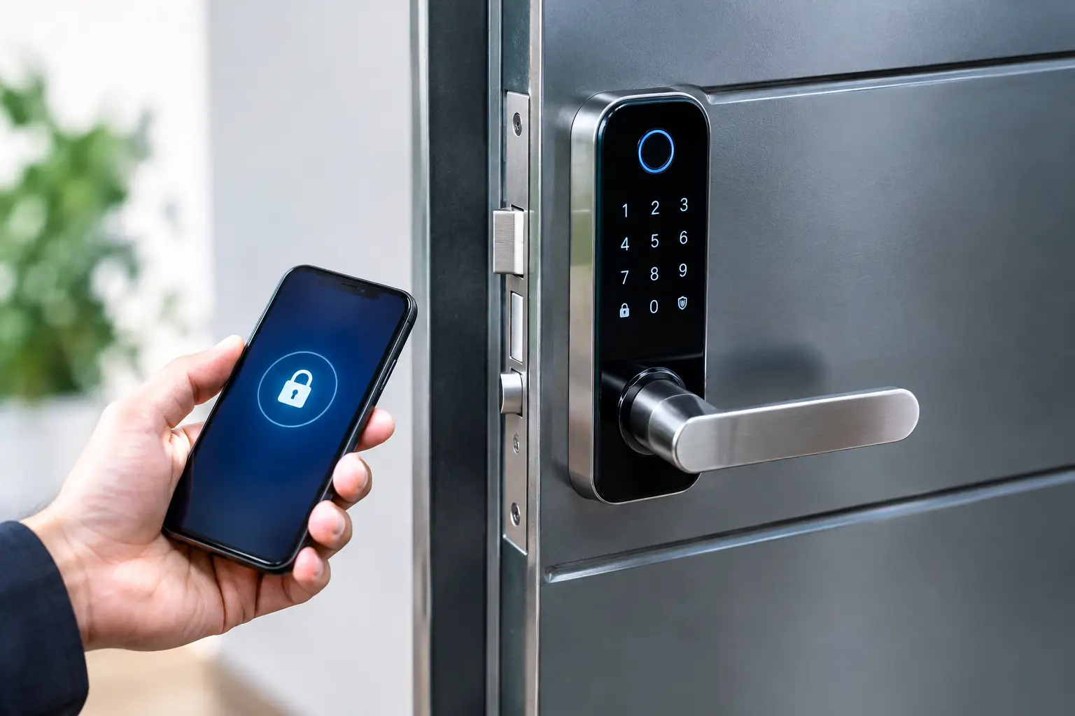 Cómo Instalar cerradura inteligente en puerta metálica